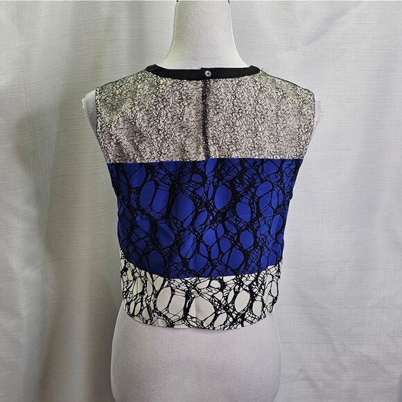 Elizabeth and James Nathena Silk Crepe Sleeveless Blouse Size Small - Picture 8 of 11